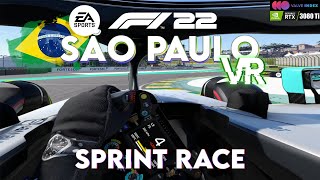 F1® 22 VR  Brazil  São Paulo  Sprint race [upl. by Lamprey]