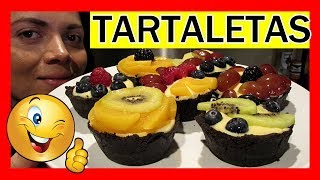 TARTALETAS de FRUTAS 💖 SIN HORNO 🥧 [upl. by Jasun]