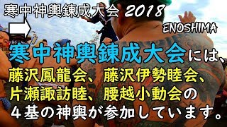 30年 江ノ島 寒中神輿錬成大会 神輿新成人を祝う渡御です迫力満点です。。 [upl. by Tallou]