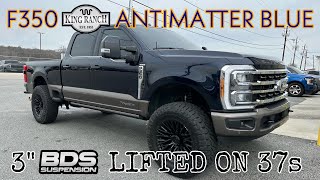 2023 Antimatter BlueStone Gray FORD F350 KING RANCH 3quot LIFTED on 37s [upl. by Atirehc332]