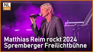 Spremberg  Matthias Reim rockt 2024 die Freilichtbühne Sänger über neue Projekte amp Tour [upl. by Wolsky]