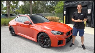 Is the 2024 BMW M2 6speed manual a BETTER sports car than a Mustang Dark Horse [upl. by Mcgean353]