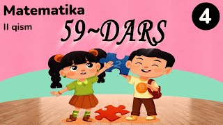 4sinf matematika 59dars  O‘nliklargacha aniqlikda yaxlitlsh [upl. by Moulden]