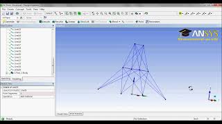 3D Truss in workbench Ansys tutorial [upl. by Reh]