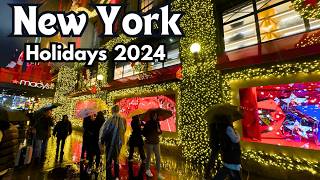 4K NYC Christmas Walk  Macy’s Holiday Windows 2024 ✨ [upl. by Anailli192]