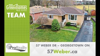 SOLD 57 Weber Dr  Georgetown ON  Ryan Treleaven Green Broker iPro Realty Ltd [upl. by Ednarb982]