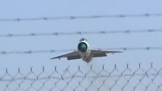 MiG21 Fishbed  Startup LOW Approaches and Shut Down [upl. by Herahab]