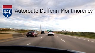 201408  Québec  Autoroute 440  Route 175 CentreVille [upl. by Zephan]