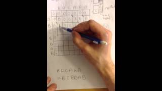 Longest common subsequence algorithm  example [upl. by Pufahl]