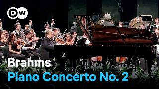 Brahms Piano Concerto No 2  Yefim Bronfman Antonio Pappano and the Verbier Festival Orchestra [upl. by Jonette]