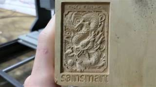 How to do Your First Engraving with the Sainsmart Genmitsu 3018 pro CNC and all Other Sainsmart CNCs [upl. by Booze]