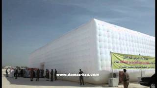 Awesome  inflatable tent was built in less than 3 hours [upl. by Sumedocin]