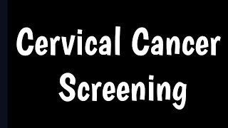 Cervical Cancer Screening  Diagnosis Of Cervical Cancer  Cervical Cancer Treatment [upl. by Ariak]