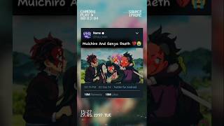 Hashira Death😭demonslayeranimenezuko animeeditkimetsunoyaiba4ktanjirozenitsushortsfeed kny [upl. by Livia874]