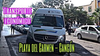 Transporte ECONOMICO de playa del carmen a CANCUN  Van PLAYA EXPRESS [upl. by Ralston494]