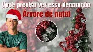 Decoração de árvore de natal usando Peônia decoração diyfacavocemesmo plantas [upl. by Adianes]