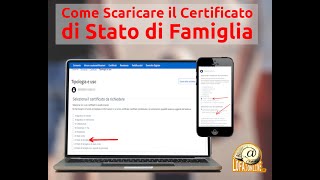 Come scaricare il certificato di Stato di Famiglia da ANPR [upl. by Mizuki]