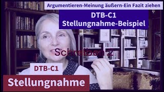 DTB C1  DeutschTest für den Beruf C1 Stellungnahme Schreiben [upl. by Desmund]