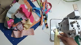 New great sewing idea from leftover fabric Patchwork for beginner 🌷 cutting and stitching [upl. by Moon]