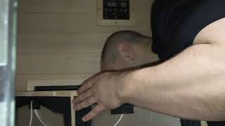 Replacing sauna heater panel [upl. by Lyrehc197]