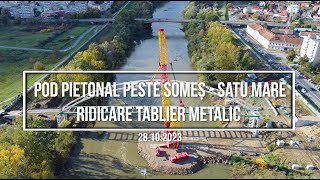 Pod pietonal peste râul Someș SatuMare  28102023 [upl. by Musihc553]