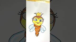 easy kids cartoon drawing 🐝 shorts viralvideo trending youtubeshorts reels funny comedy yt [upl. by Asina]