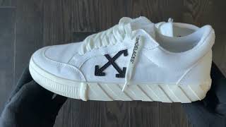 OFFWHITE Vulcanized Canvas shoes  Quick look  On Feet [upl. by Blake]