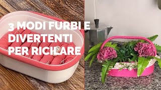 3 modi furbi e divertenti per riciclare i contenitori di plastica [upl. by Noonan]