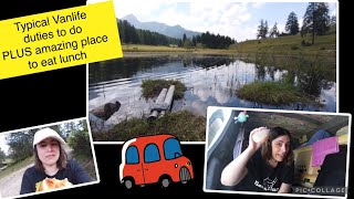 Solo vanlife minicamper duties amazing swiss lake [upl. by Nena416]