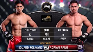 Eduard Folayang vs Adrian Pang  Full Fight Replay [upl. by Ulda]