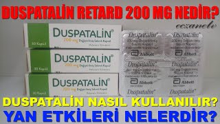 Duspatalin Retard Kapsül Nedir Duspatalin Kapsül Yan Etkileri NelerdirDuspatalin Nasıl Kullanılır [upl. by Sanders]