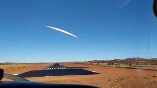 Landing at Ayers rock airport cockpit view [upl. by Janus]