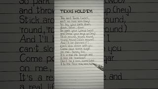 texas hold emquot  beyoncé lyrics texasholdem lyrics beyonce [upl. by Herzig]