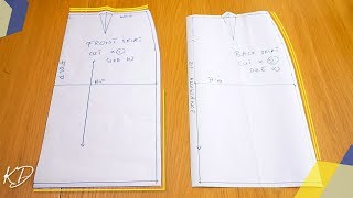 HOW TO DRAFT BASIC SKIRT PATTERNS  KIM DAVE [upl. by Yablon]