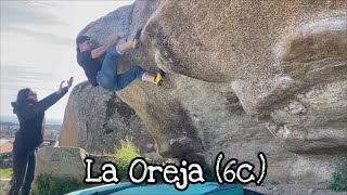 La Oreja 6c  Torrelodones Boulder  Sector Patoneros [upl. by Newob]