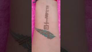 Namita ✨ name mehndi tattoo design viralvideo tattoos trending [upl. by Hillie]