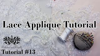 How To Cut And Sew On Lace Appliques  Tutorial 13 by Rockstars and Royalty [upl. by Yecaw106]