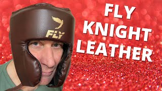 Fly Knight Leather BOXING HEADGUARD FULL REVIEW [upl. by Iadam583]