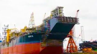 OSX3 FPSO operating on the Tubarao Martelo Field in Campos Basin offshore Brazil [upl. by Bellaude]