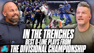 The BEST Offensive Line Plays amp Biggest Hits From NFLs Divisional Championship  In The Trenches [upl. by Takeshi700]