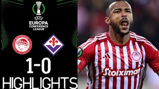 Olympiacos vs Fiorentina Gli Highlights  UEFA Europa Conference League FINAL ολυμπιακοσ Φιορεντίνα [upl. by Llevrac156]