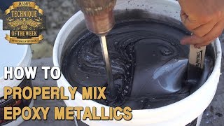 Properly Mixing Metallic Epoxy [upl. by Oak89]