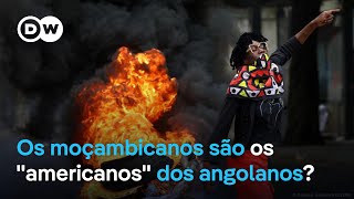 Protestos Os moçambicanos são os quotamericanosquot dos angolanos [upl. by Hairej]