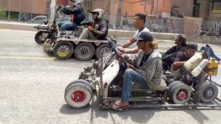 Riding Cheapest Handmade Scooters of Indonesia [upl. by Eninnaj]