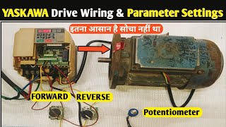 Yaskawa Drive Reverse Forward Wiring Yaskawa Drive Wiring and Parameter SettingsHow to Wire Drive [upl. by Longawa]