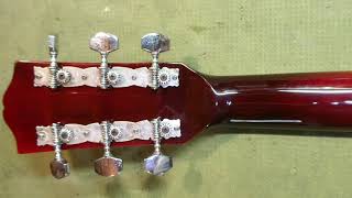 Broken Guitar Headstock spline repair [upl. by Yelsnit]