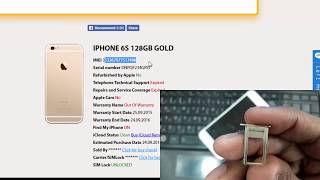 How To Check Iphone IMEI Number  Find My Iphone Status Free  Iphone 6S IMEI Check [upl. by Ahsimin]