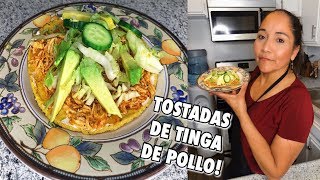 TOSTADAS DE TINGA DE POLLO Martita Y Sus Recetas [upl. by Negiam469]