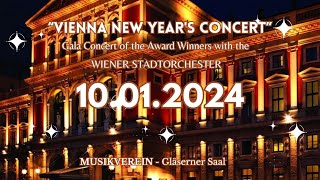 Vienna New Years Concert Gala with the Wiener Stadtorchester on January 10 2024 [upl. by Oinotla975]