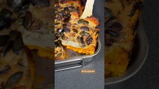 QUICHE SANS PÂTE à base de POTIMARRON  🎃 sans lait sans œuf sans gluten ✨ [upl. by Byler]